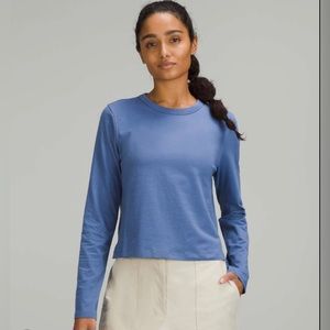 Lululemon classic-fit cotton-blend long sleeve - 8